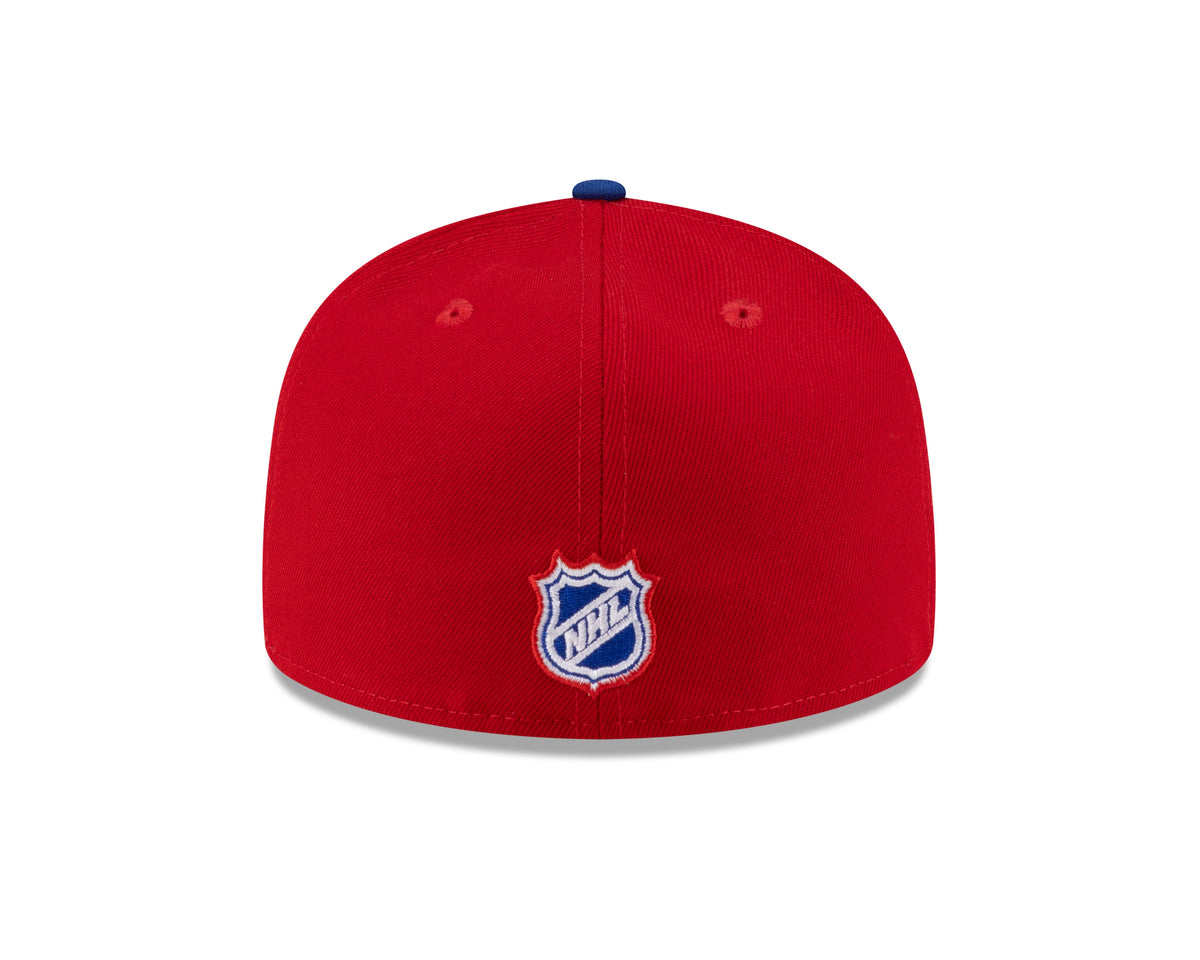 Montreal Canadiens NHL New Era Men Tricolor 59Fifty Fitted Hat product image 2, provided for visual reference and product