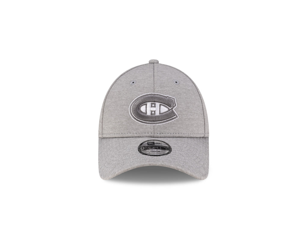 Montreal Canadiens NHL New Era Youth Grey 9Forty Adjustable Hat product image 3, provided for visual reference and product