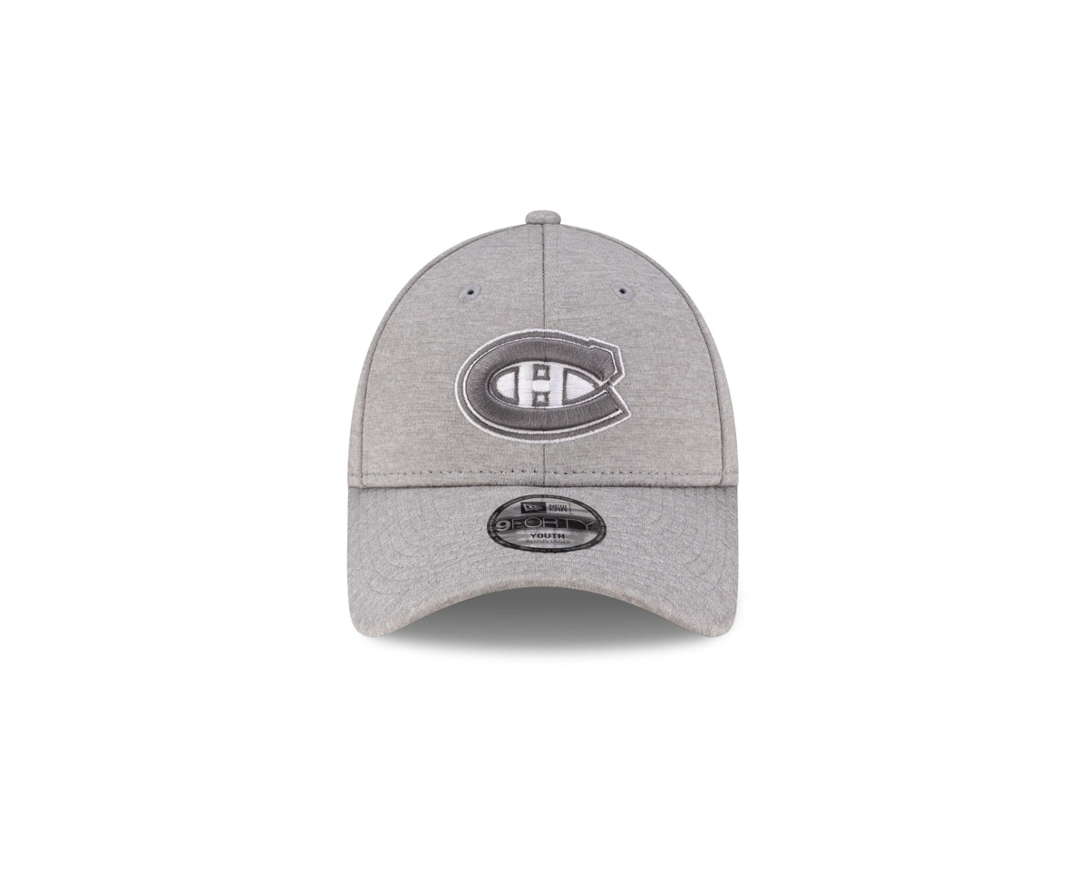 Montreal Canadiens NHL New Era Youth Grey 9Forty Adjustable Hat product image 3, provided for visual reference and product