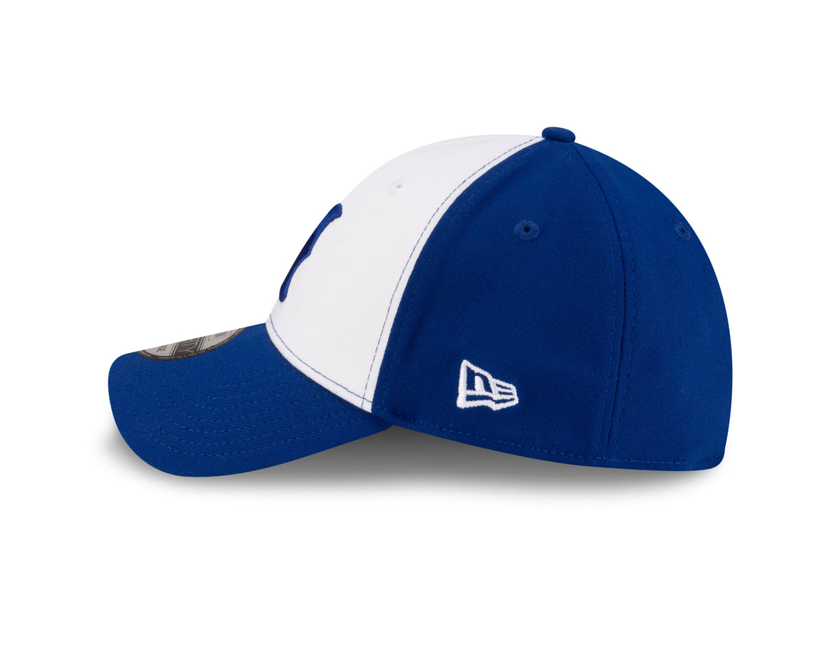 Montreal Royals MiLB New Era Men White/Royal Blue 39Thirty Stretch Fit Hat product image 5, provided for visual reference