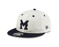 Montreal Royals MiLB New Era Men Chrome White/Navy 9Fifty Retro Crown Snapback product image 1, provided for visual