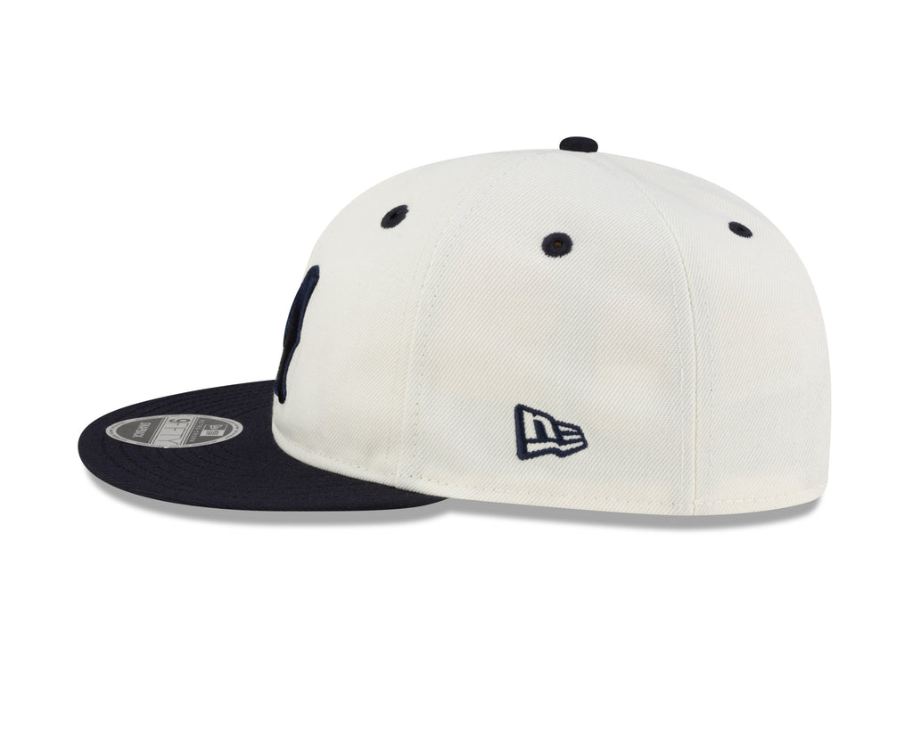 Montreal Royals MiLB New Era Men Chrome White/Navy 9Fifty Retro Crown Snapback product image 3, provided for visual