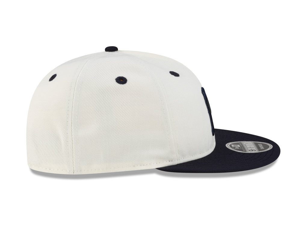 Montreal Royals MiLB New Era Men Chrome White/Navy 9Fifty Retro Crown Snapback product image 4, provided for visual