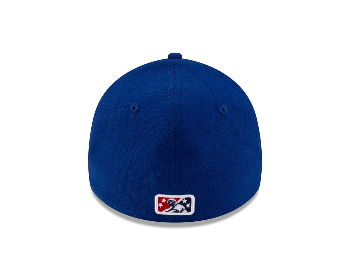 Montreal Royals MiLB New Era Men Royal Blue 39Thirty Stretch Fit Hat product image 2, provided for visual reference and