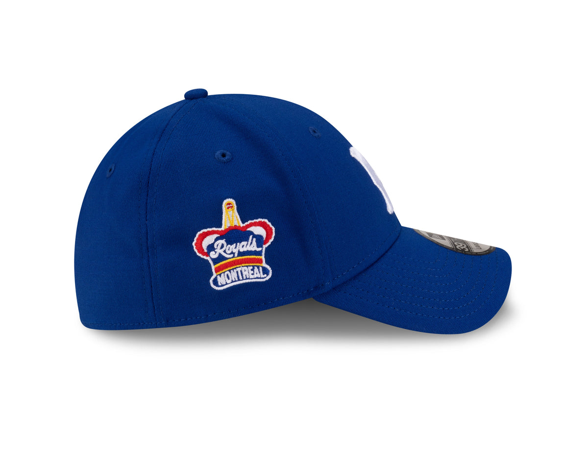 Montreal Royals MiLB New Era Men Royal Blue 39Thirty Stretch Fit Hat product image 4, provided for visual reference and