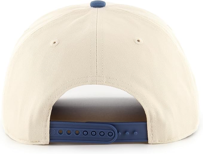 Toronto Blue Jays MLB 47 Brand Men Natural / Light Blue Two Tone 1977 Logo Hitch Snapback Hat product image 2, provided for