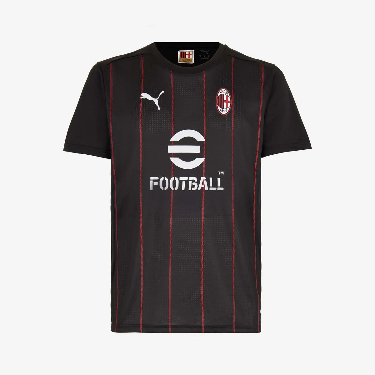AC Milan Serie A Puma Men Black 2024/25 Pre-Match Jersey product image 1, provided for visual reference and product detail