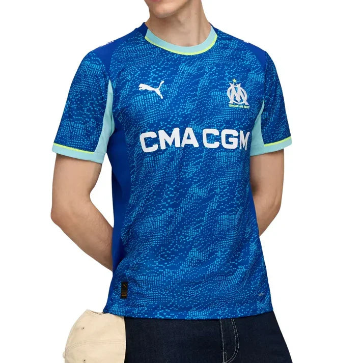 Olympique de Marseille Ligue 1 Puma Men Blue 2025/26 Replica Third Jersey product image 4, provided for visual reference and