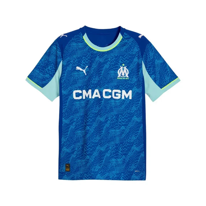 Olympique de Marseille Ligue 1 Puma Men Blue 2025/26 Replica Third Jersey product image 1, provided for visual reference and