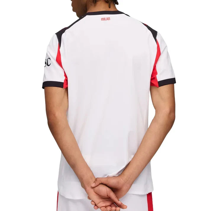AC Milan Serie A Puma Men White 2025/26 Authentic Away Jersey product image 5, provided for visual reference and product