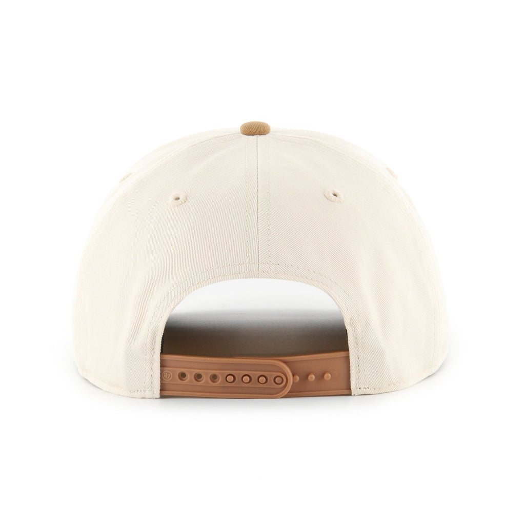 Toronto Blue Jays MLB 47 Brand Men Natural / Dune Two Tone 2003 Logo Hitch Snapback Hat product image 2, provided for visual