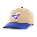 Toronto Blue Jays MLB 47 Brand Men Khaki / Royal Two Tone 1977 Logo Hitch Snapback Hat product image 1, provided for visual