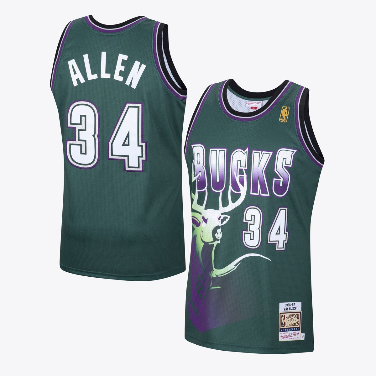 Ray Allen Milwaukee Bucks 1996 Hardwood Classics Alternate product image 1