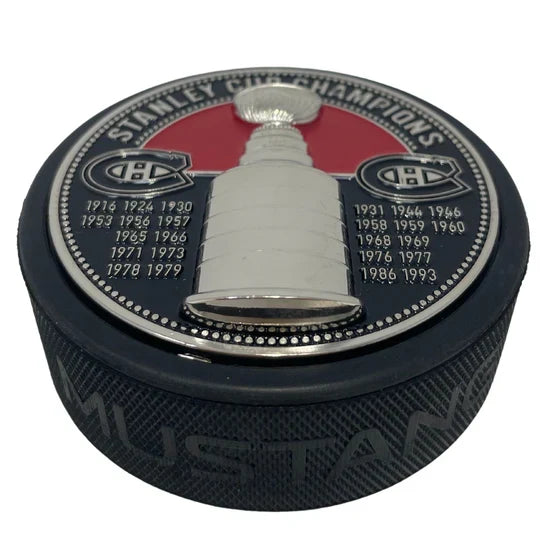 Montreal Canadiens NHL Ultra 3D Stanley Cup Medallion Hockey Puck product image 5, provided for visual reference and product