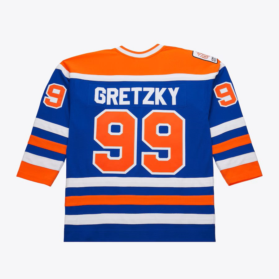 Wayne Gretzky Edmonton Oilers NHL Mitchell & Ness Men Royal 1979/80 Power Play Authentic Jersey product image 1, provided
