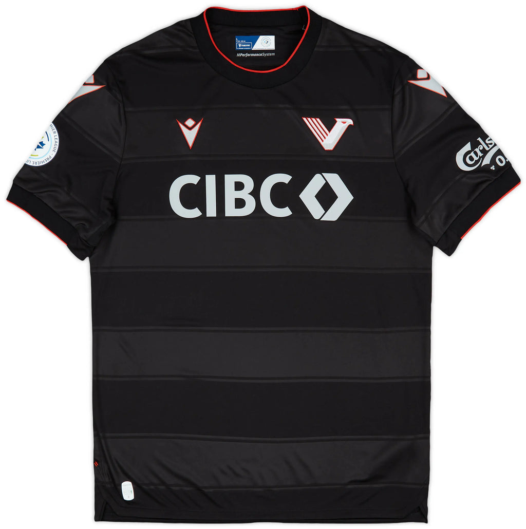 Vancouver FC CPL Macron Men Black 2025/26 Primary Match Jersey product image 1, provided for visual reference and product
