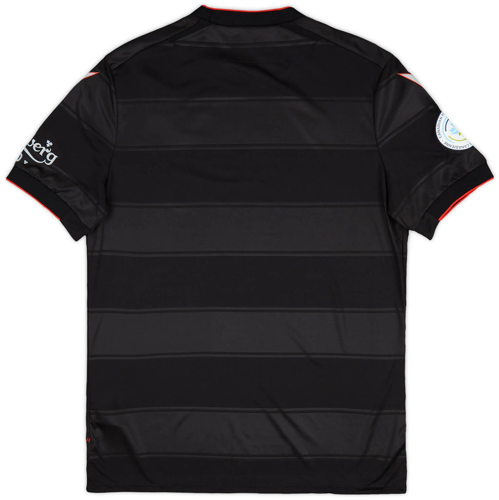 Vancouver FC CPL Macron Men Black 2025/26 Primary Match Jersey product image 2, provided for visual reference and product