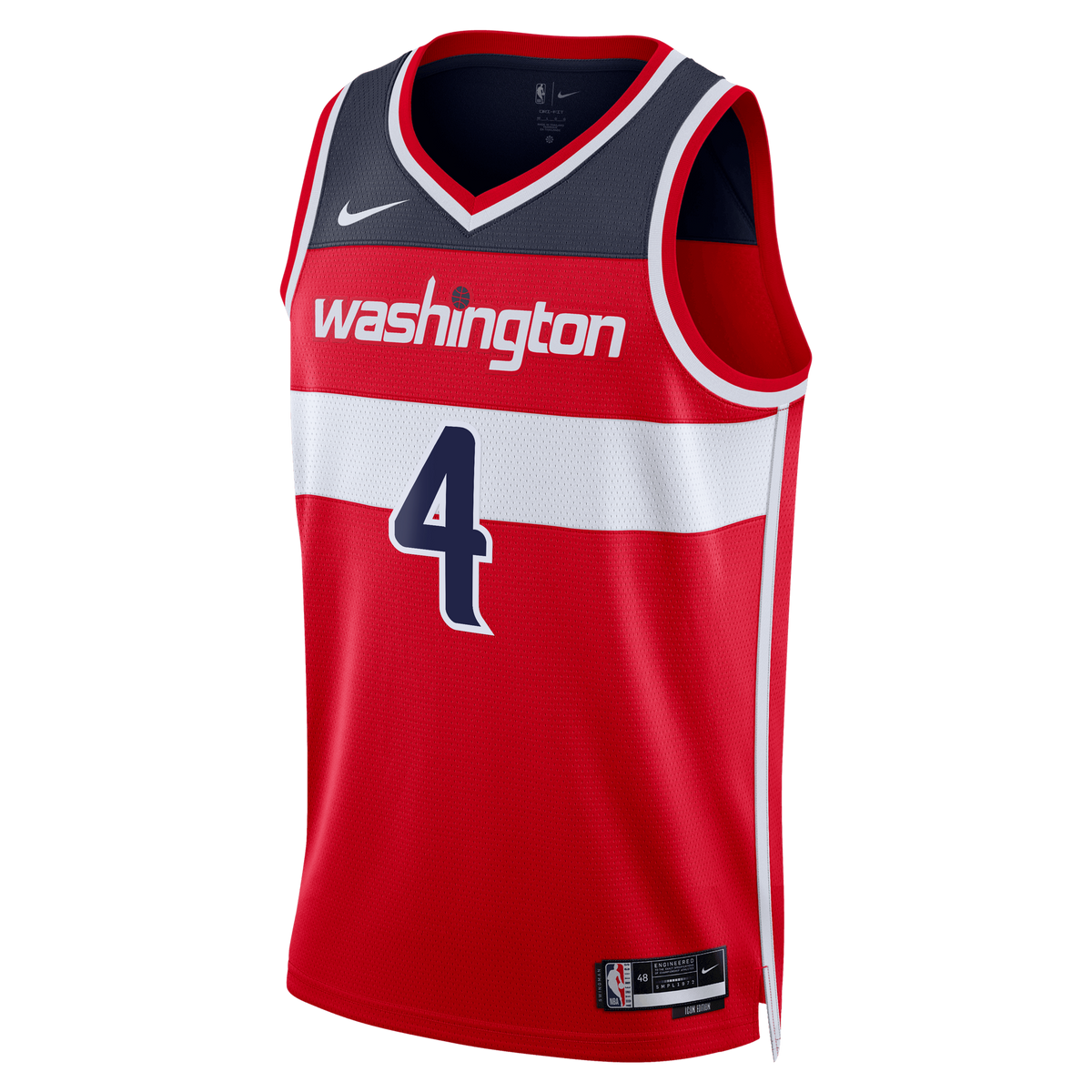 AJ Dybantsa Washington Wizards Icon Swingman Red Jersey product image 3