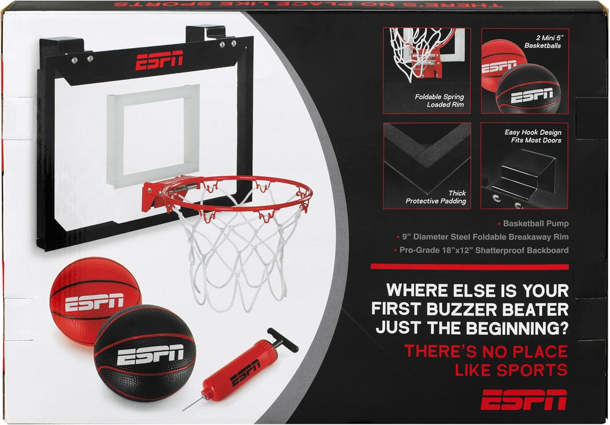 ESPN Pro Mini Basketball Hoop With Foldable Rim product image 3, provided for visual reference and product detail review