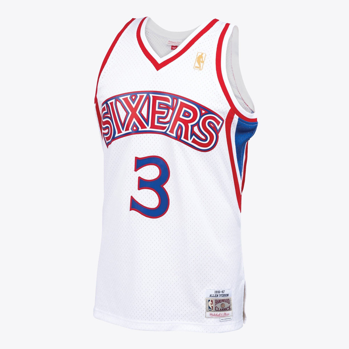 Allen Iverson Philadelphia 76ers 1996 Swingman White Jersey product image 1