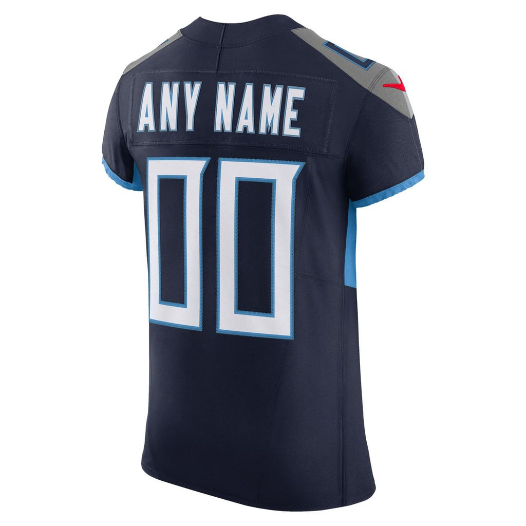 Tennessee Titans Nike Navy Vapor FUSE Elite Custom Jersey product image 3