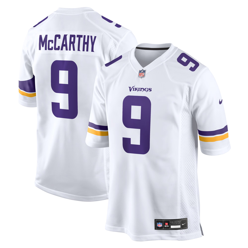 Minnesota Vikings J.J. McCarthy Nike White Game Jersey product image 14