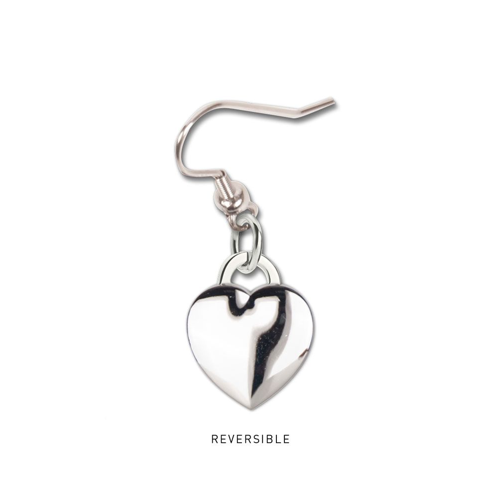 Montreal Canadiens NHL WinCraft 3D Heart Team Logo Earrings product image 2, provided for visual reference and product