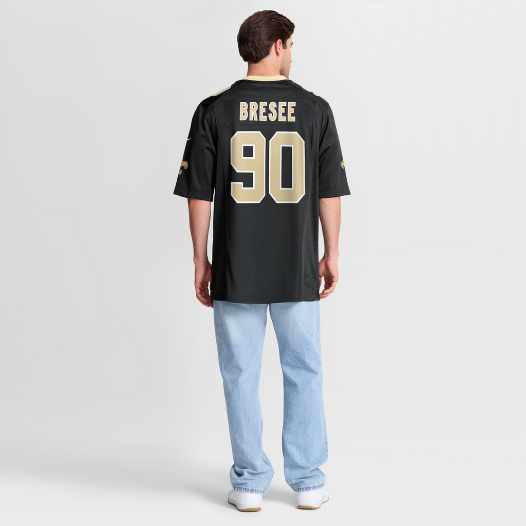 New Orleans Saints Bryan Bresee Nike Black Game Jersey product image 8