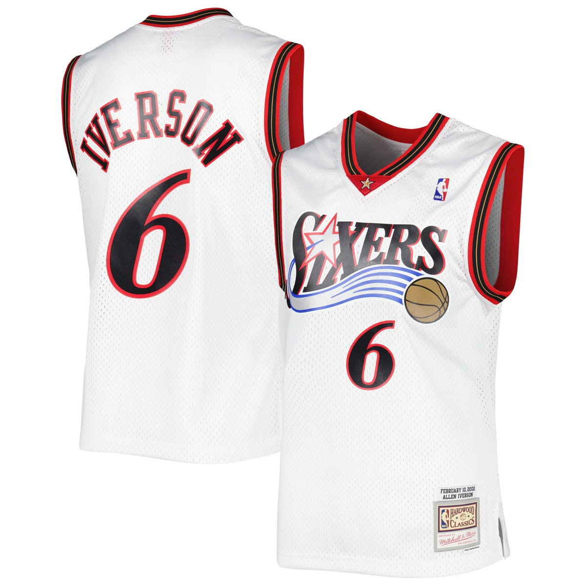 Allen Iverson Philadelphia 76ers White 2002/03 Hardwood product image 2