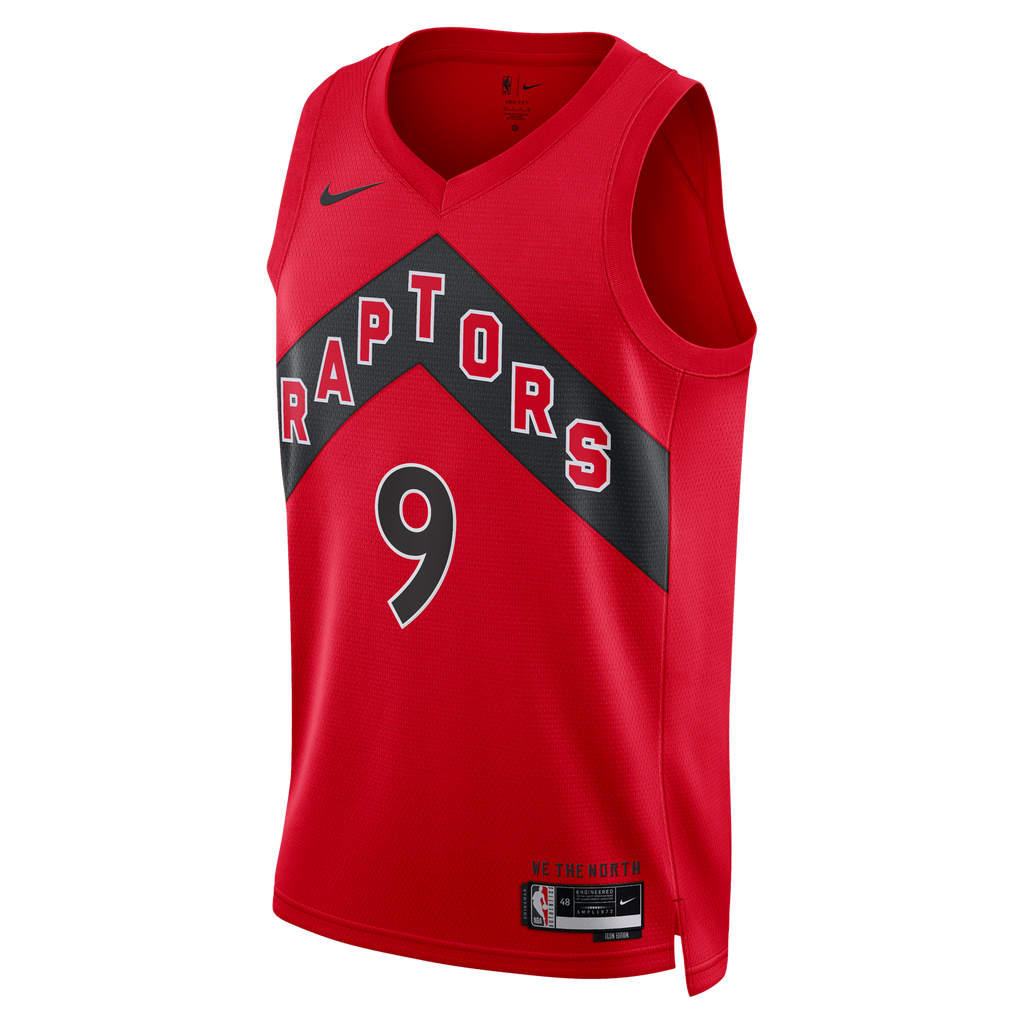 RJ Barrett Toronto Raptors Icon Edition Swingman Red Jersey product image 3