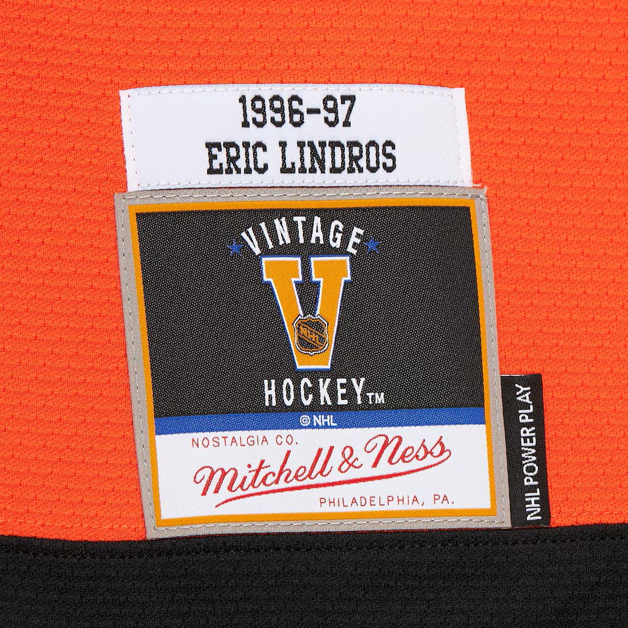 Eric Lindros Philadelphia Flyers NHL Mitchell & Ness Men Orange 1996-97 Power Play Authentic Jersey product image 3,