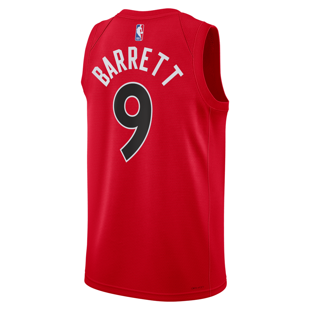 RJ Barrett Toronto Raptors Icon Edition Swingman Red Jersey product image 4