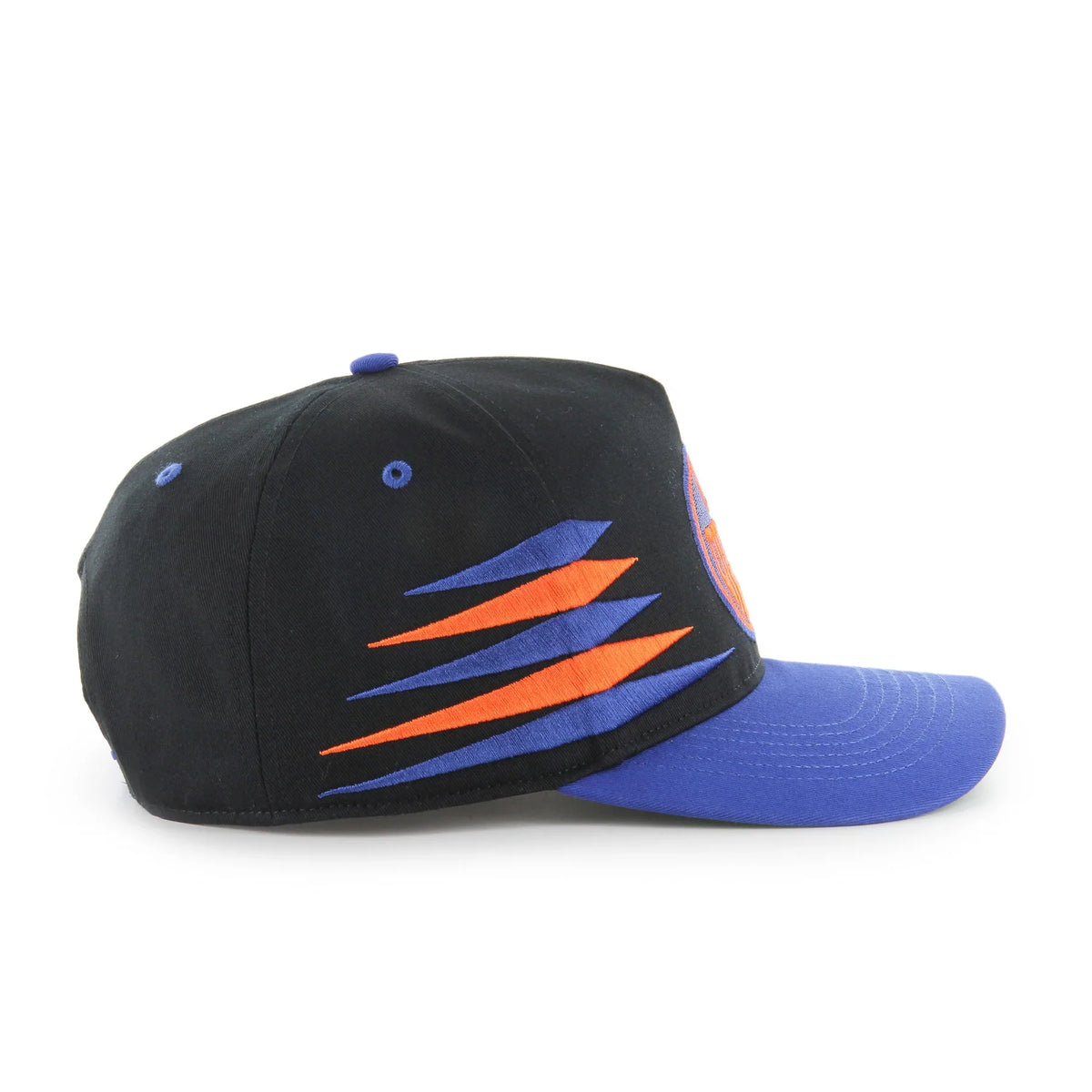 Edmonton Oilers NHL 47 Brand Men Black Diamond Hitch Snapback Hat product image 2, provided for visual reference and product