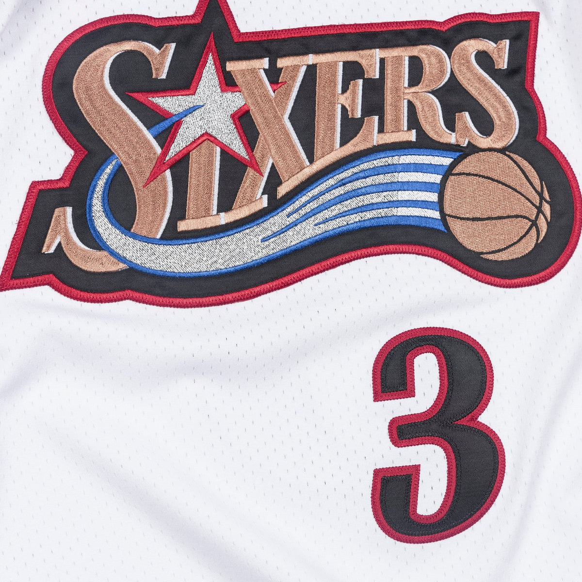 Allen Iverson Philadelphia 76ers 1997 Authentic White Jersey product image 7