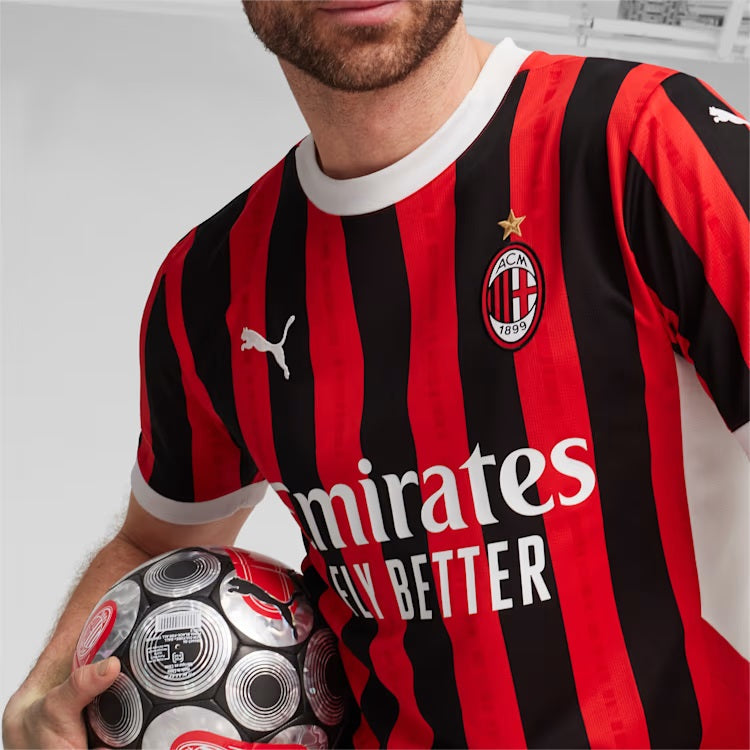 AC Milan Serie A Puma Men Red 2024/25 Replica Jersey product image 4, provided for visual reference and product detail review