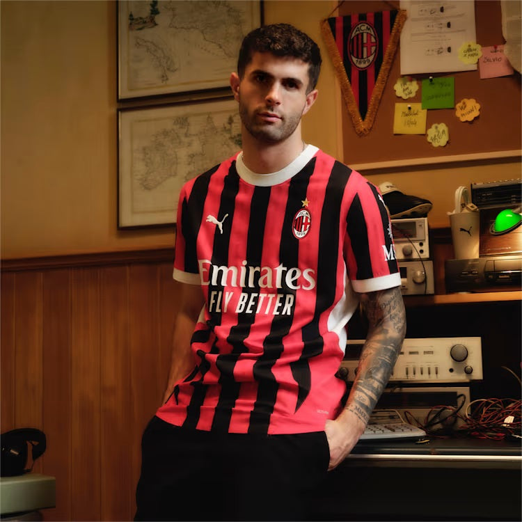 AC Milan Serie A Puma Men Red 2024/25 Replica Jersey product image 5, provided for visual reference and product detail review