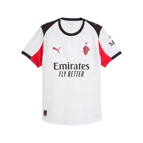 AC Milan Serie A Puma Men White 2025/26 Authentic Away Jersey product image 1, provided for visual reference and product