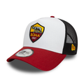 AS Roma Serie A New Era Men White/Red 9Forty Trucker Core Snapback product image 1, provided for visual reference and