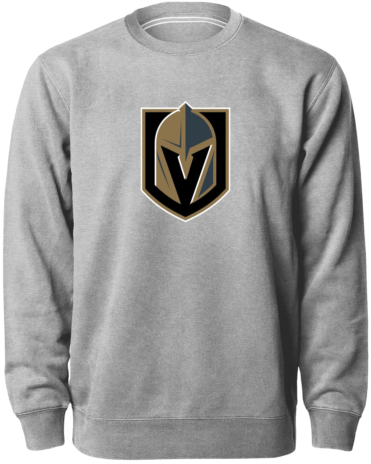Las Vegas Golden Knights NHL Bulletin Men Athletic Grey Twill Logo Express Crew Sweater product image 1, provided for visual