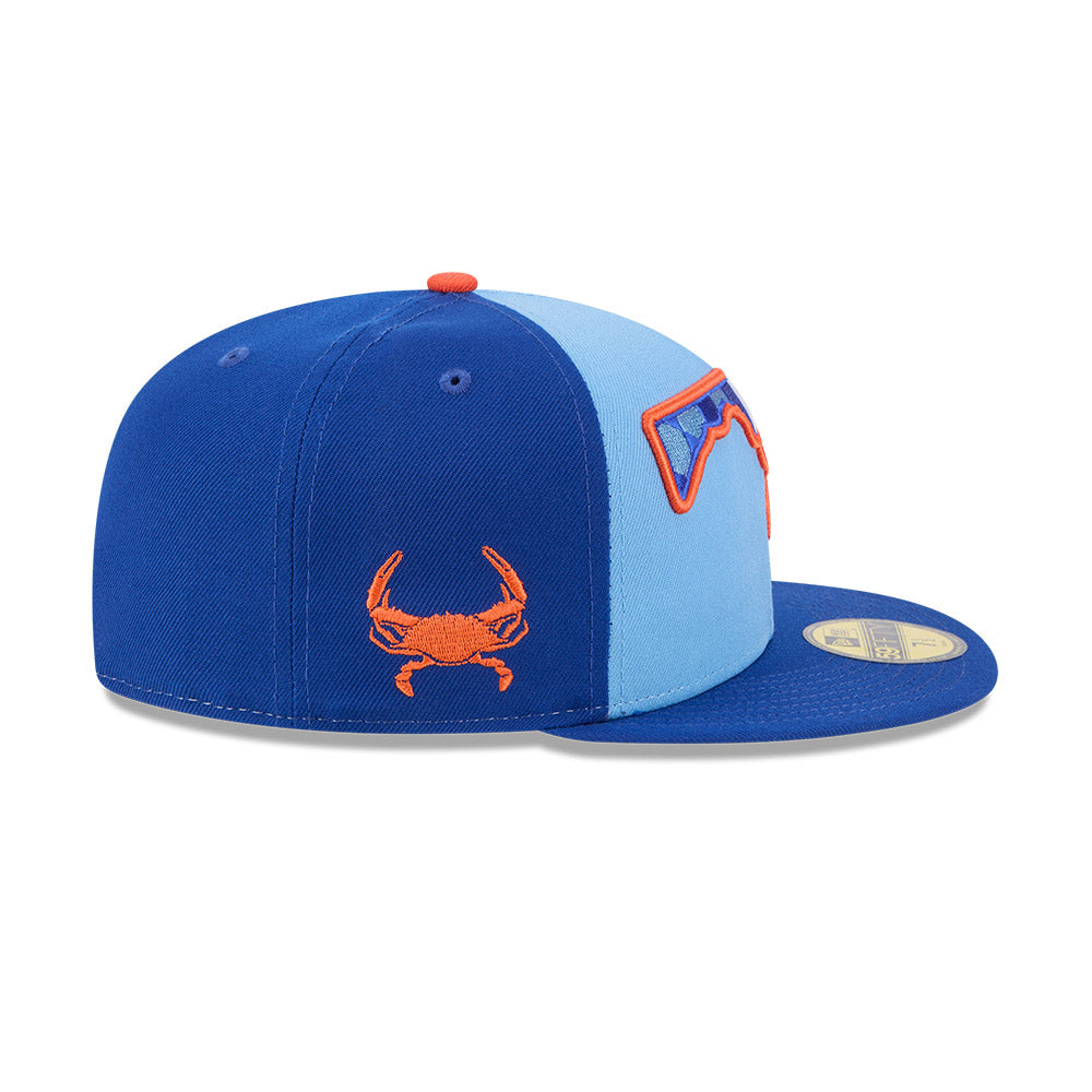 Aberdeen IronBirds MiLB New Era Men Light Blue/Royal 59Fifty Alternate Authentic Collection Fitted Hat product image 6,