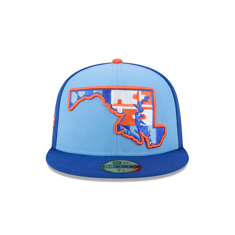 Aberdeen IronBirds MiLB New Era Men Light Blue/Royal 59Fifty Alternate Authentic Collection Fitted Hat product image 3,