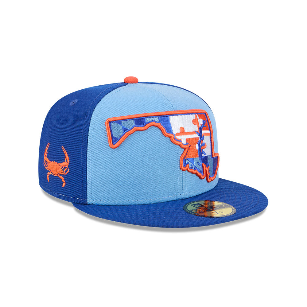 Aberdeen IronBirds MiLB New Era Men Light Blue/Royal 59Fifty Alternate Authentic Collection Fitted Hat product image 4,