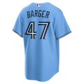 Addison Barger Toronto Blue Jays MLB Nike Men Powder Blue Pro-Stitched Replica Jersey product image 1, provided for visual