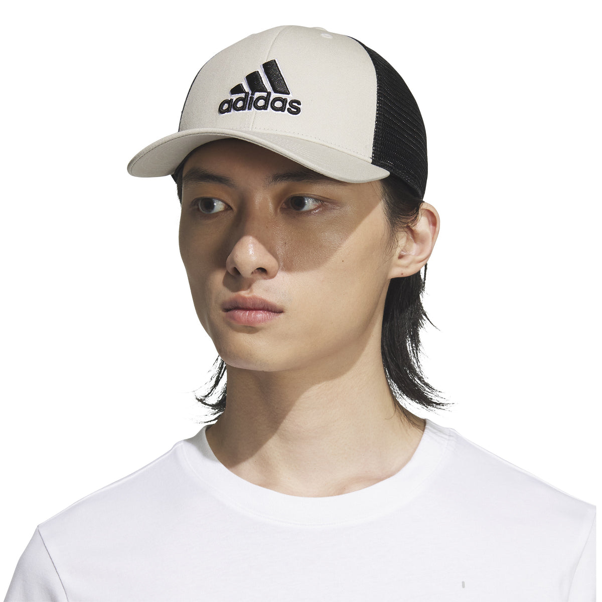 Adidas Men Beige Trucker Snapback Hat product image 4, provided for visual reference and product detail review