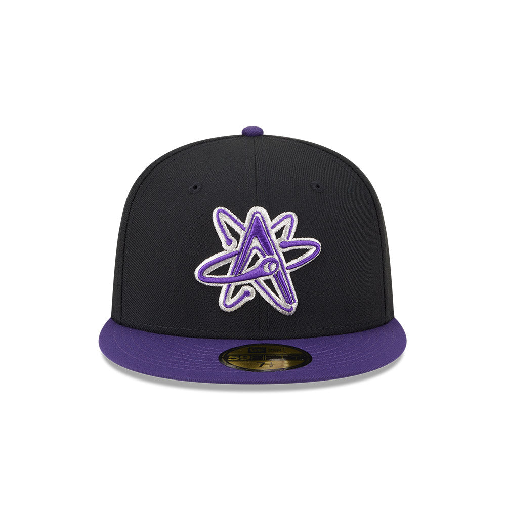Albuquerque Isotopes MiLB New Era Men Black/Purple 59Fifty Alternate Authentic Collection Fitted Hat product image 3,