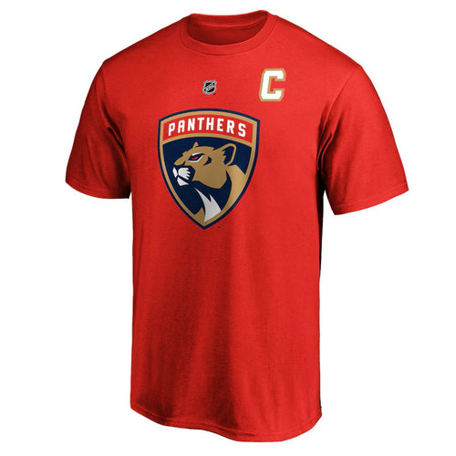 Aleksander Barkov Florida Panthers NHL Fanatics Branded Men Red Authentic T-Shirt product image 2, provided for visual
