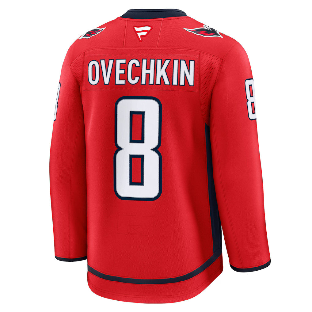 Alexander Ovechkin Washington Capitals NHL Fanatics Branded Men Red Premium Jersey product image 1, provided for visual