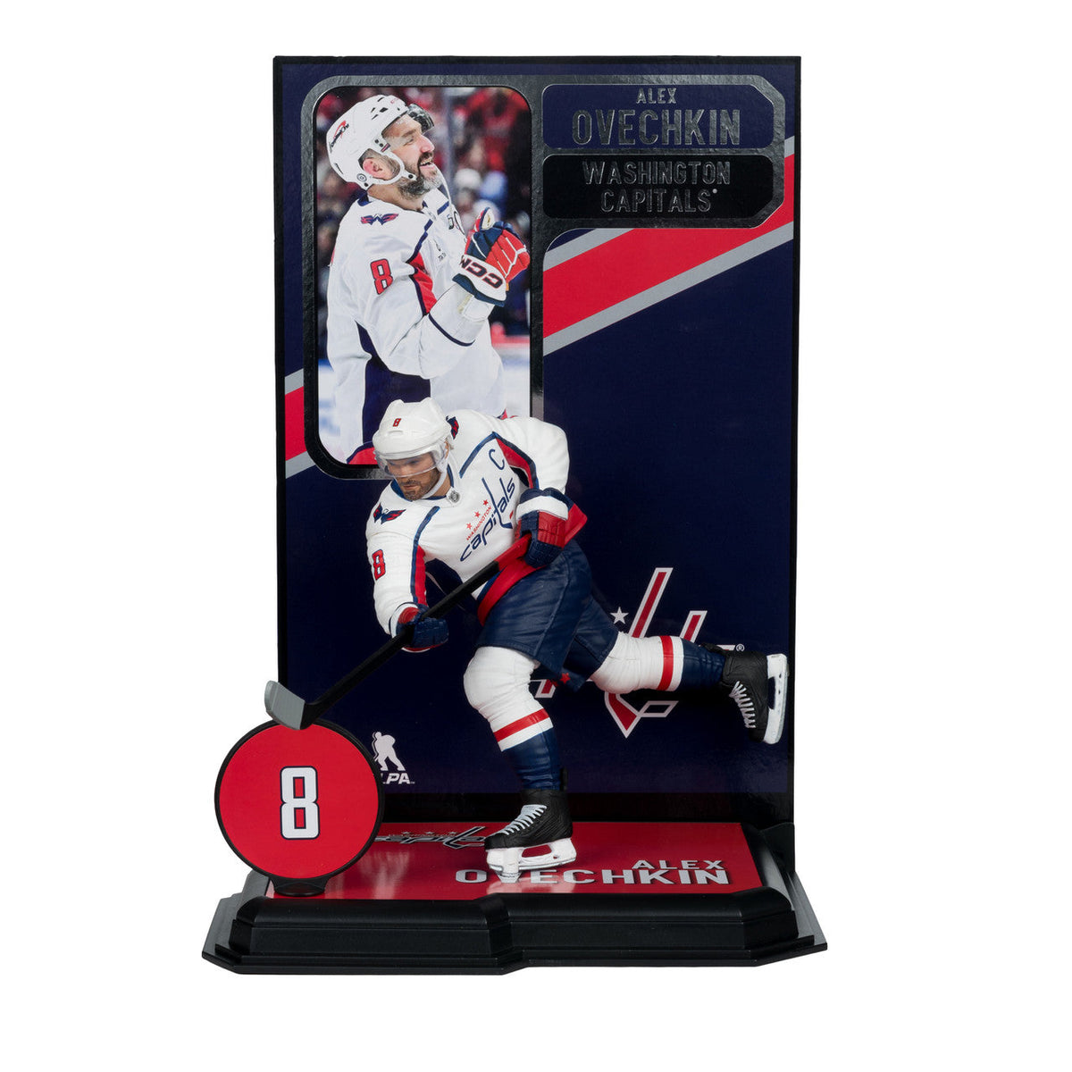 Alexander Ovechkin Washington Capitals NHL McFarlane Toys White Uniform Legacy Series 7" Action Figure product image 1,