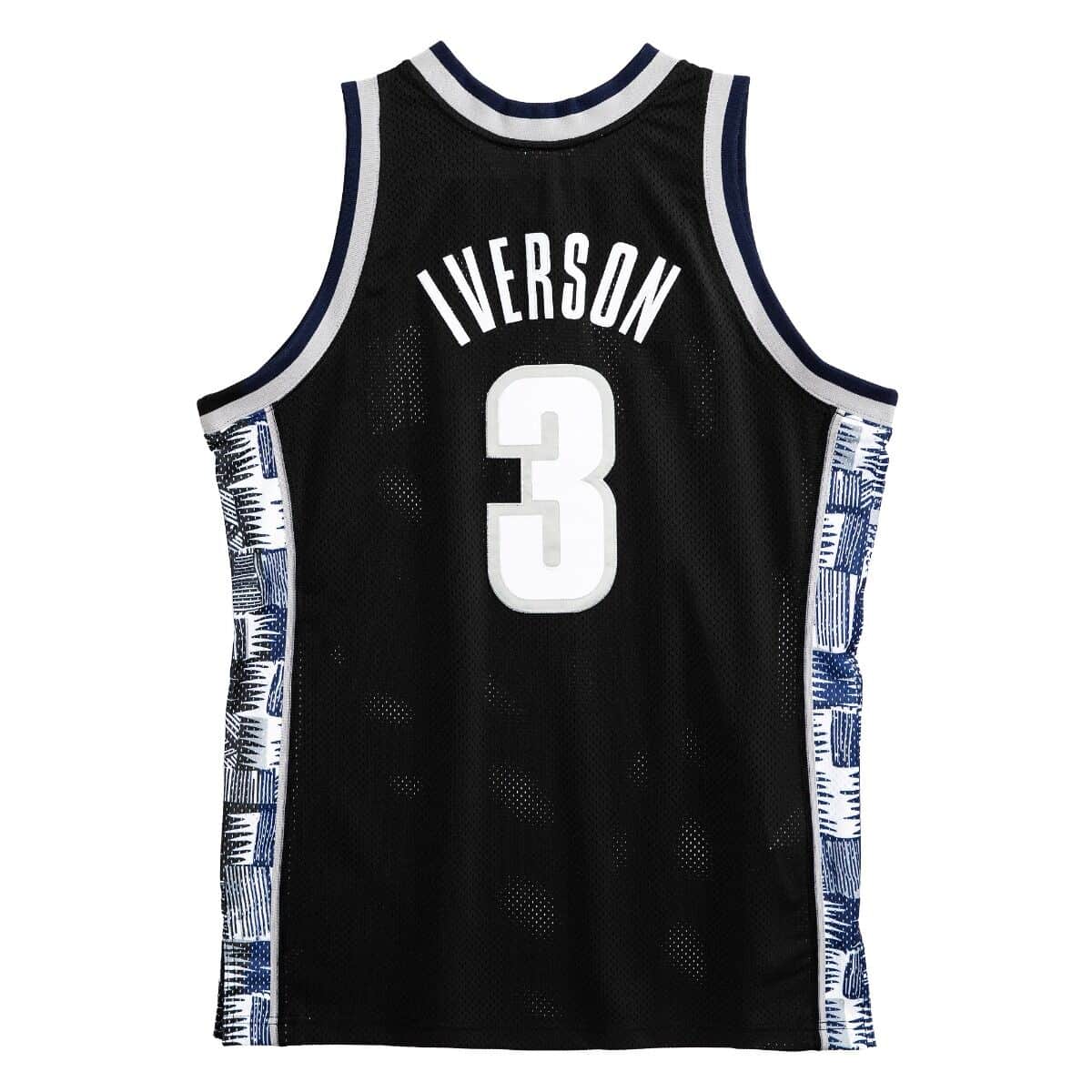 Allen Iverson Georgetown University NCAA Mitchell & Ness Men Black 1995-96 Hardwood Classics Swingman Jersey product image
