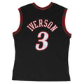 Allen Iverson Philadelphia 76ers NBA Mitchell & Ness Men Black 2000-01 Hardwood Classics Swingman Jersey product image 1,